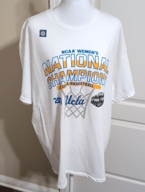 Blue 84 White UCLA National Champions Short Sleeve Tee XL New Unisex